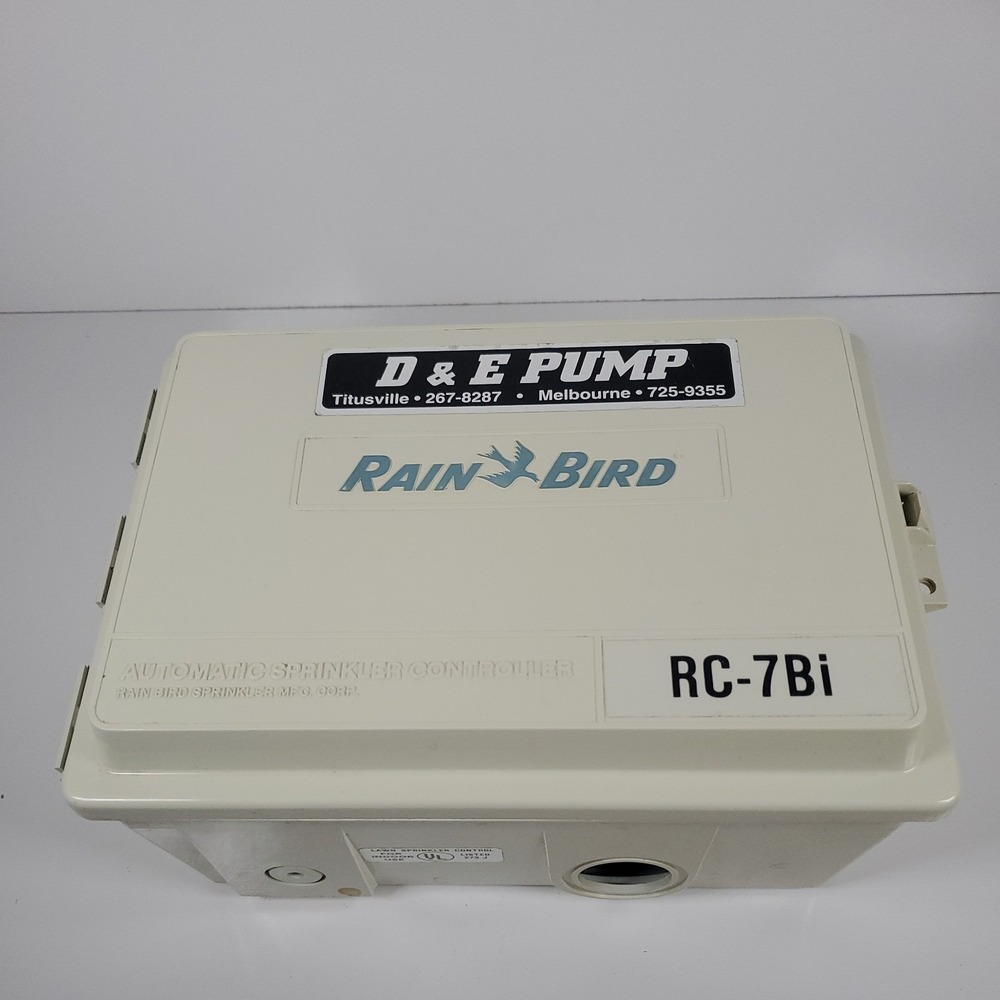 Rain Bird RC-7bi irrigation Controller Panel and Box - Untested